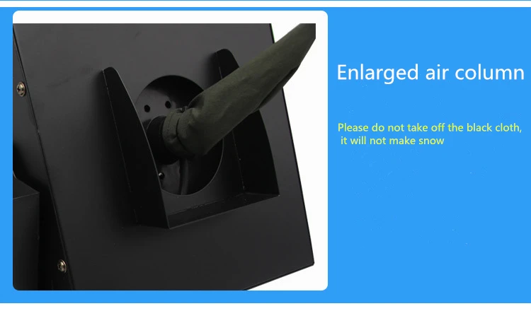 Christmas Stage Snowflake Making Machine Field Remote Control Snow-making Equipment 180 Degree Jet Snow Machine