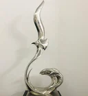 Decor Indoor Decorative 1m Tall Size Mirror Polishing Stainless Steel Animal Seagull Sculpture Home Decor