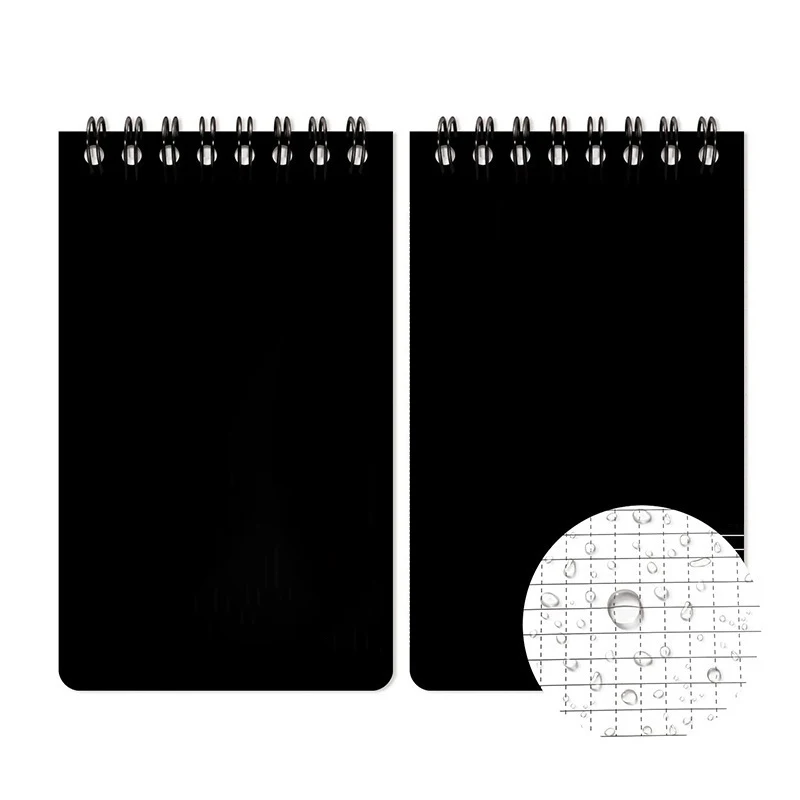 Custom logo all weather notepad waterproof stone paper notebook pocket size top spiral all weather notebook Custom logo all weather notepad waterproof stone paper notebook pocket size top spiral all weather notebook