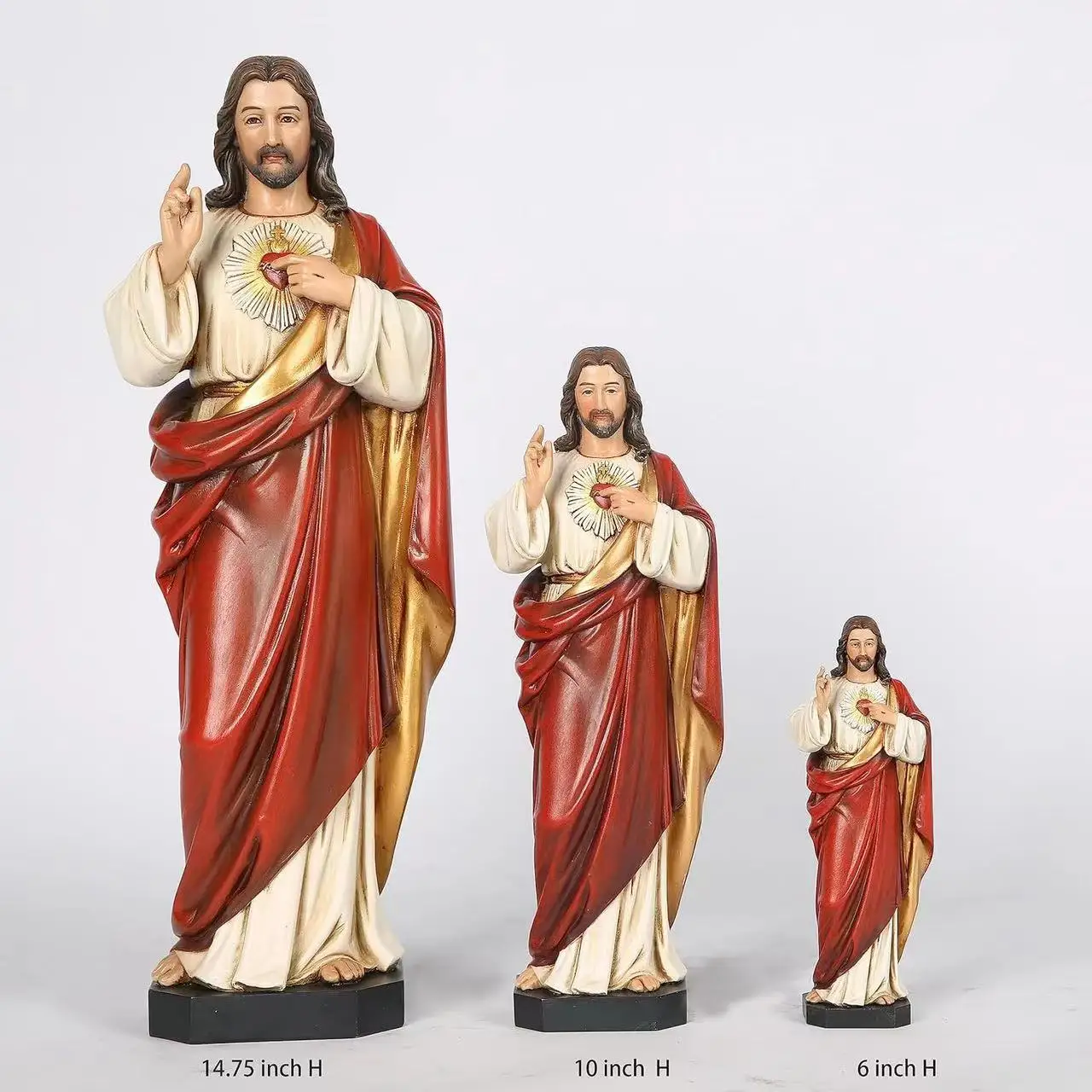 10 H Handmade By Buildclassic Sacred Heart Of Jesus Statue Catholic