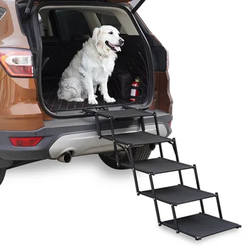 Designed this year Dog Stairs Dog Steps For Cars Pet Folding Foldable Dog Ramp Pet Camping Stairs