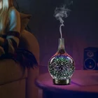 Fireworks 3D Fireworks Aromatherapy Humidifier Household Glass Air Humidifier Purifier Essential Oil Aroma Diffuser