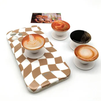 Hot Selling Creative Coffee Cups Style Phone Stand Cell Phone Holders for Universal Phones