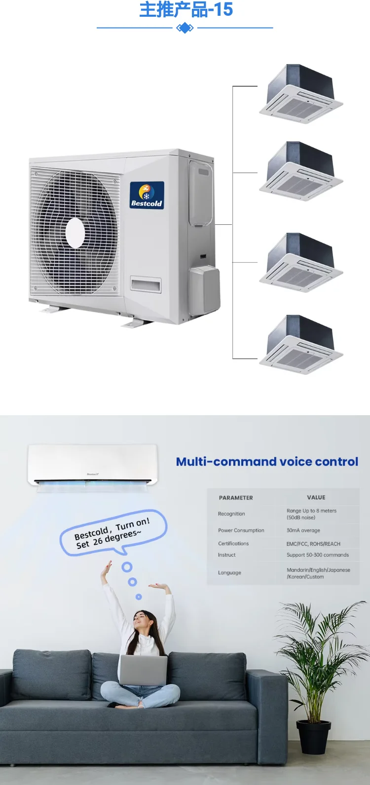 Zone Split Air Conditioner, Ducted, Ceiling - detail 6