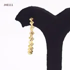 Plated Hoop JHE111 Wholesale High Quality 18K Gold Plated Zircon Hoop Earrings