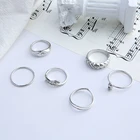 Classic Fashion Classic Snake Trend Art Style Women's Ring Set 6 Piece Set