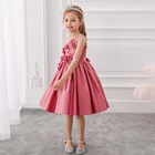 Flower Girl Dress Party Wedding Birthday Kids Clothes Elegant Baby Girl Dress Sleeveless Frock Girl's Dress