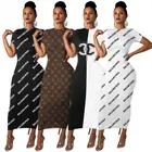 Women's 5 Colors European And American Women's Clothing Brand Fashion Casual Simple Short Sleeve Dress