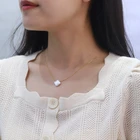 Jewelry Natural Freshwater Baroque Pearl Clover Fashion Jewelry Necklace Gold Plated