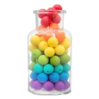 Baby 9mm 12mm 15mm 19mm Round Perles Bpa Free Colorful Bulk Sensory Toys Teething Food Grade Baby Silicone Beads Set
