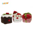 Plush Toy Wholesale Manufacturer Christmas Theme Nylon Stuffed Squeaky Custom Soft Plush Dog Toy