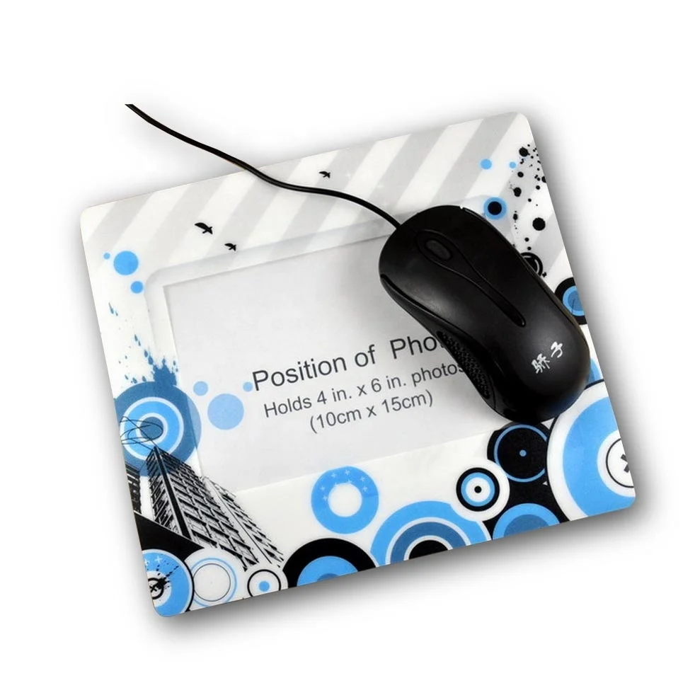 mouse pad with photo insert