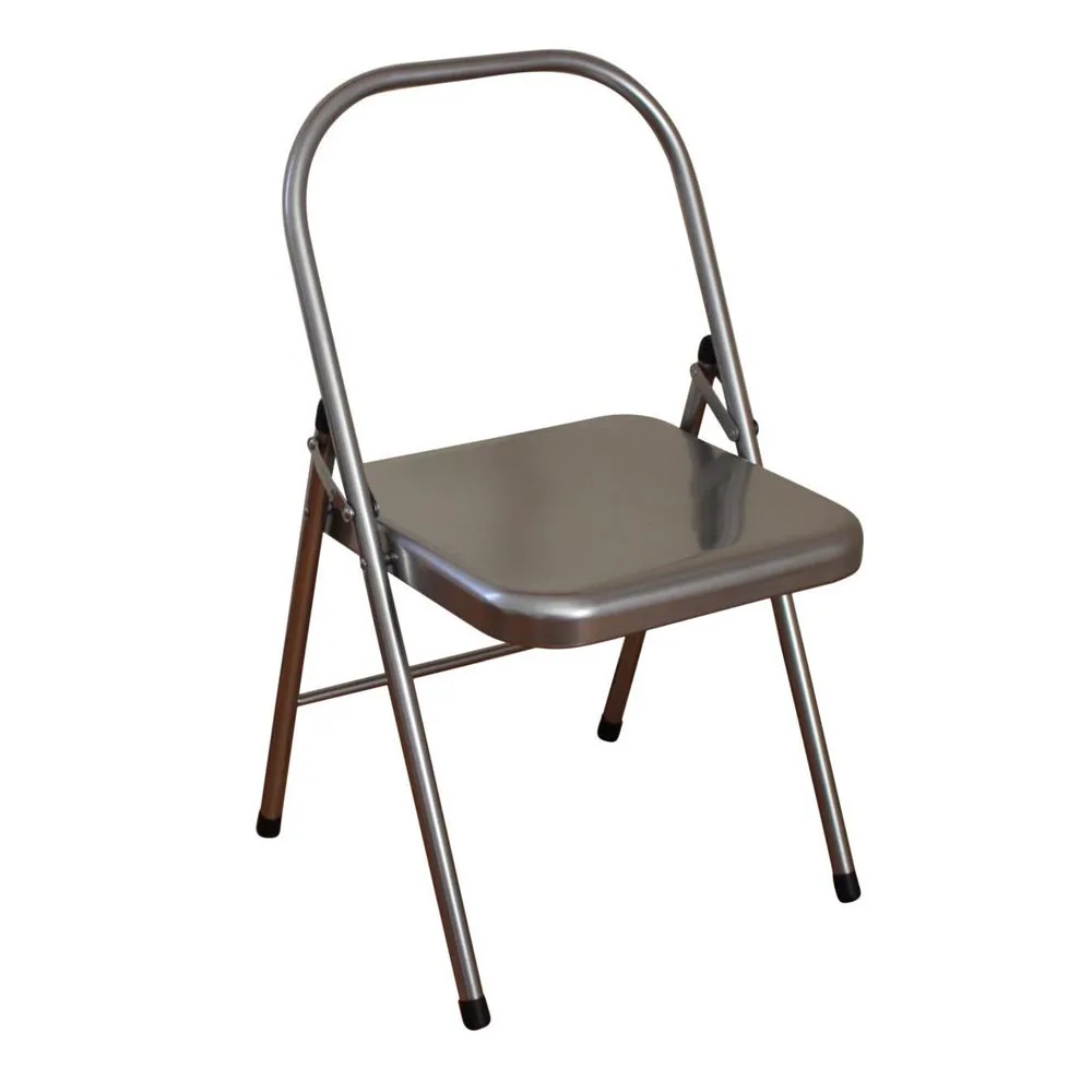 backless metal folding chair