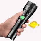 Torch Lights Led Flashlight Outdoors Patrol High Power Hotel Flashlight Led Tactical Aluminum Telescopic Zoom Torch Lights