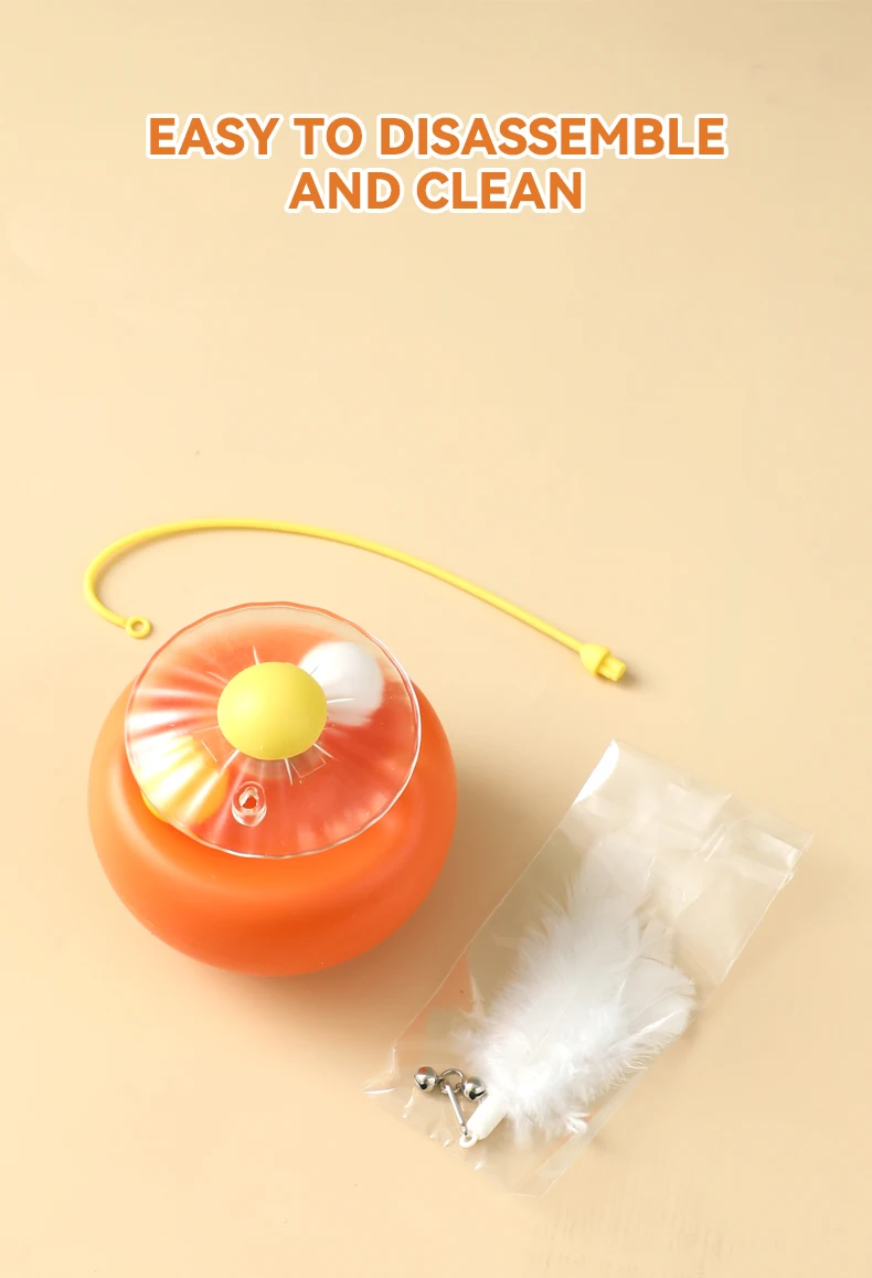 New Tumbler Feather Cat Wand Toy With Catnip Glowing Design Relieve Boredom Interactive Play Toy for Cats Kittens Pet Supplies details