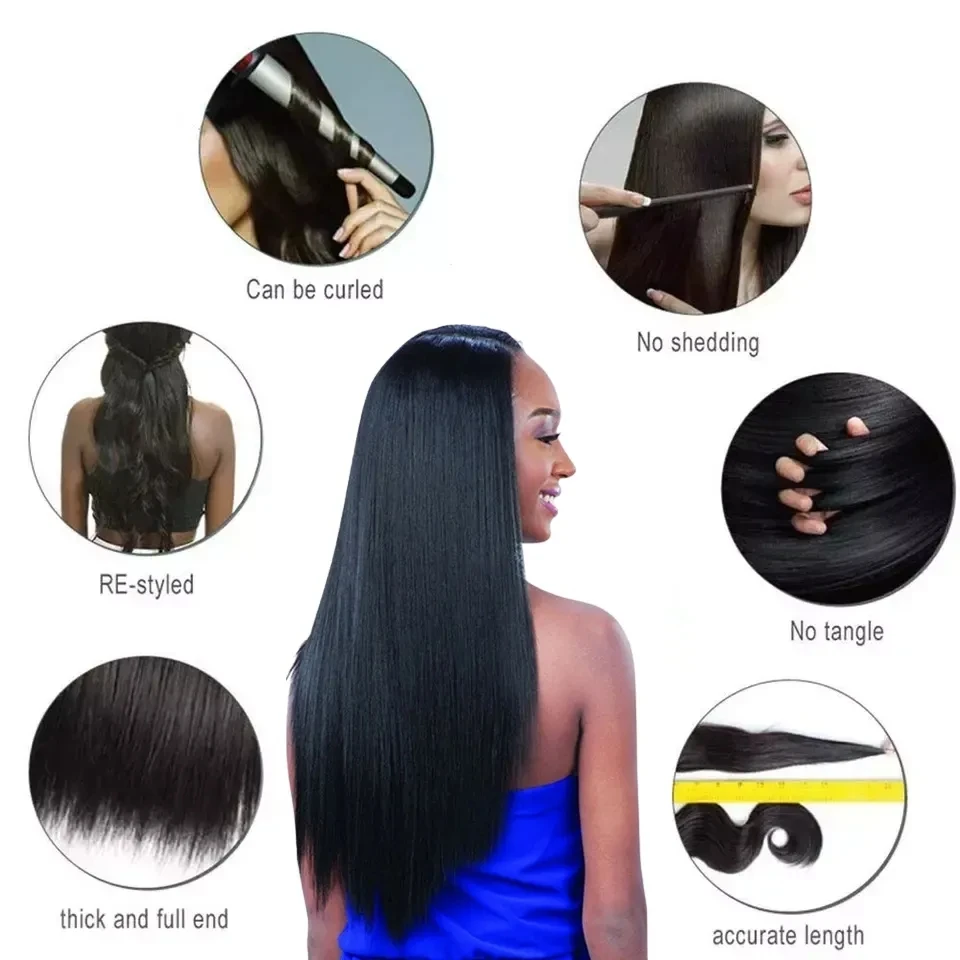 Wholesale Cuticle Aligned Malaysian Hair Bundles Silky Long Straight Weave Human Hair Extension Multiple Colors Available