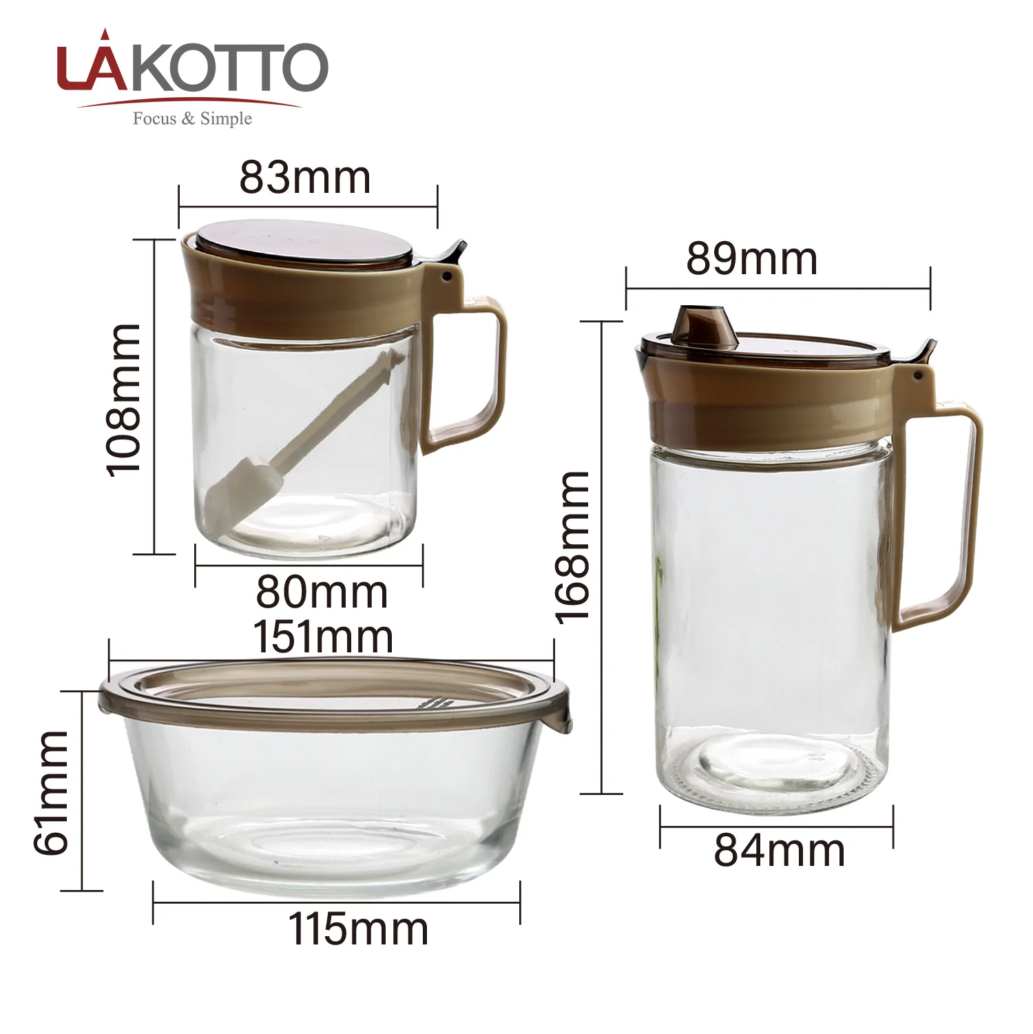 High quality custom logo home seasoning glass jar Washable glass tube set
