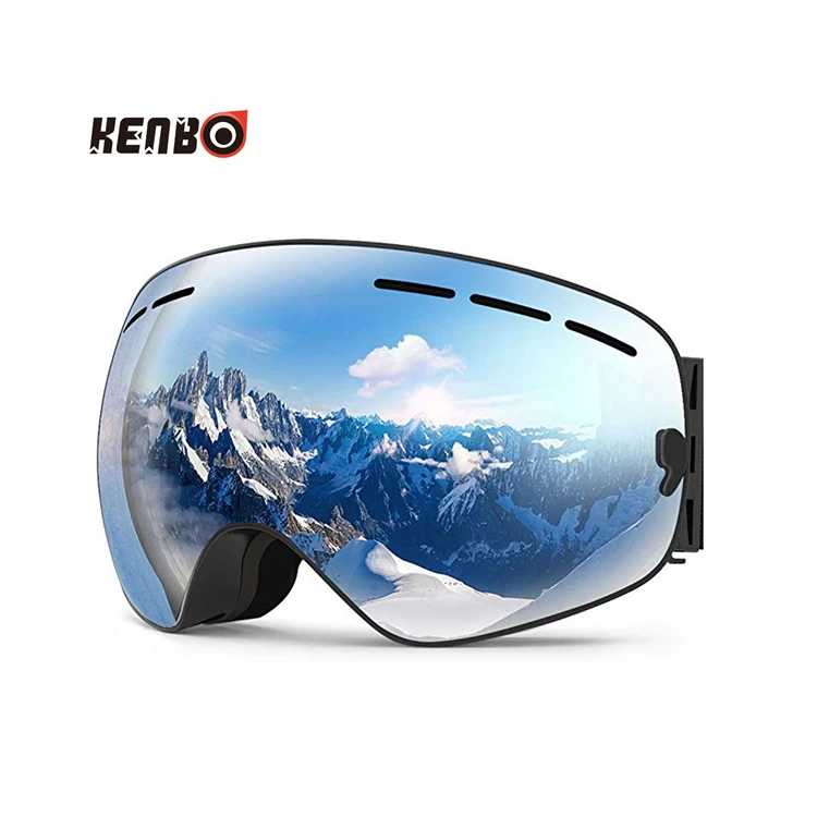 Kenbo Eyewear 2020 Wholesale Spherical Ski Goggles Fashion Custom Logo Snowboard Glasses
