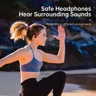 Open Air Neckband Bone Conduction Earphone Bluetooth Wireless Ear Free IPX6 Waterproof Headphone AK-Pro9