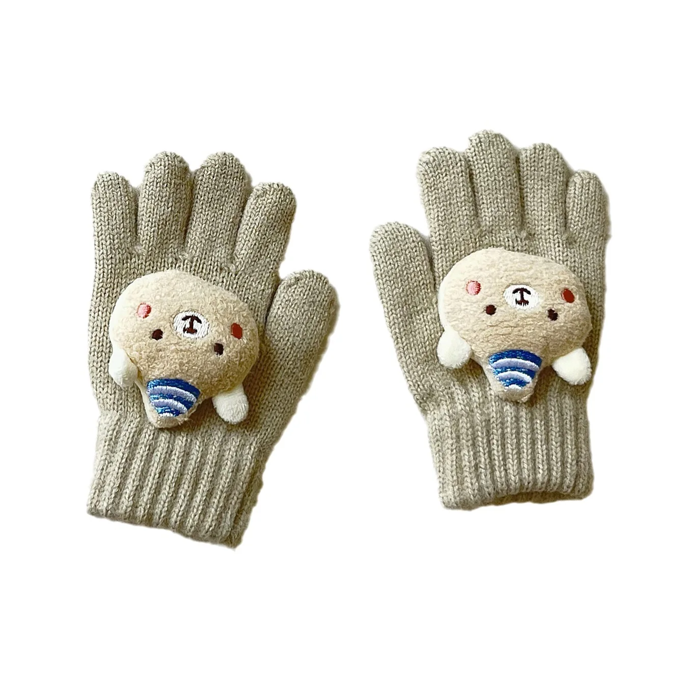 Children's mittens Winter 2023 New Fashion Korean Edition INS Warm Split Finger Knitted Baby mittens