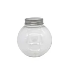 Shape Container Round Shape Topsun Bulb Shape Biodegradable Jars Plastic Cartoon Cookies Container