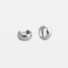 Silver Gold Hoop Earrings Silver Pure Silver Gold Vermeil Hoop Stud Earrings