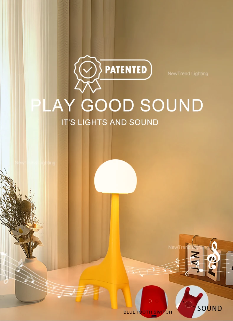 p2641ta adorable giraffe shaped kids rechargeable perfect for baby room childrens bedroom led night light-3
