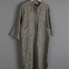 Ladies Comfortable Sustainable Ladies Simple And Comfortable Linen Shirt Neutral