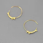 Hoop Earrings Earrings 925 Sterling Silver Cute Flying Dachshund Dog Hoop Earrings For Women Jewelry