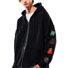 2021 New Street Style Clothing Hoodie Sweatshirt Badges Embroidery Hooded Sweater