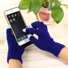 Touch Screen Knitting Winter Acrylic Gloves Keep Warm Customizable Logo And Color