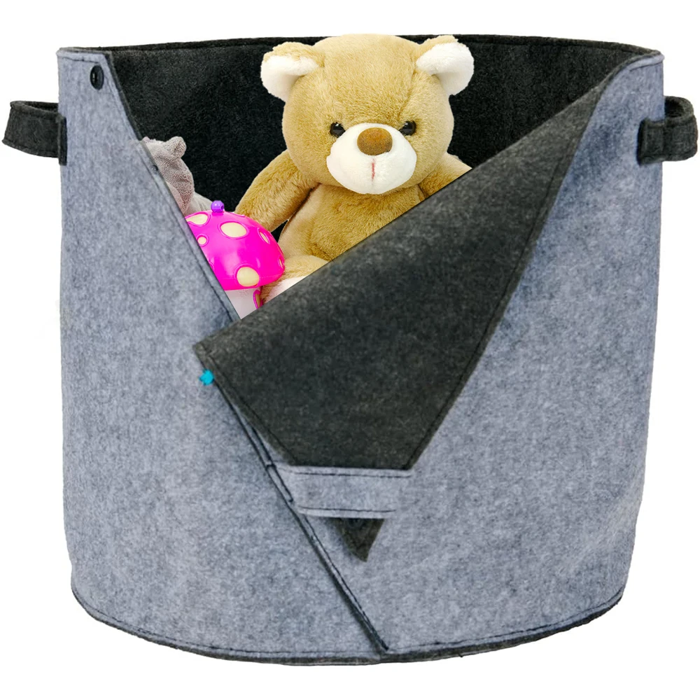 Hot Sale at Low Prices Large Capacity Multifunction Home Felt Storage Basket Bucket