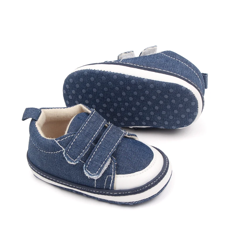 Spring and Autumn New 0-1 Year Old Baby Double Strap with Soft Sole Non-slip Baby Toddler Shoes factory