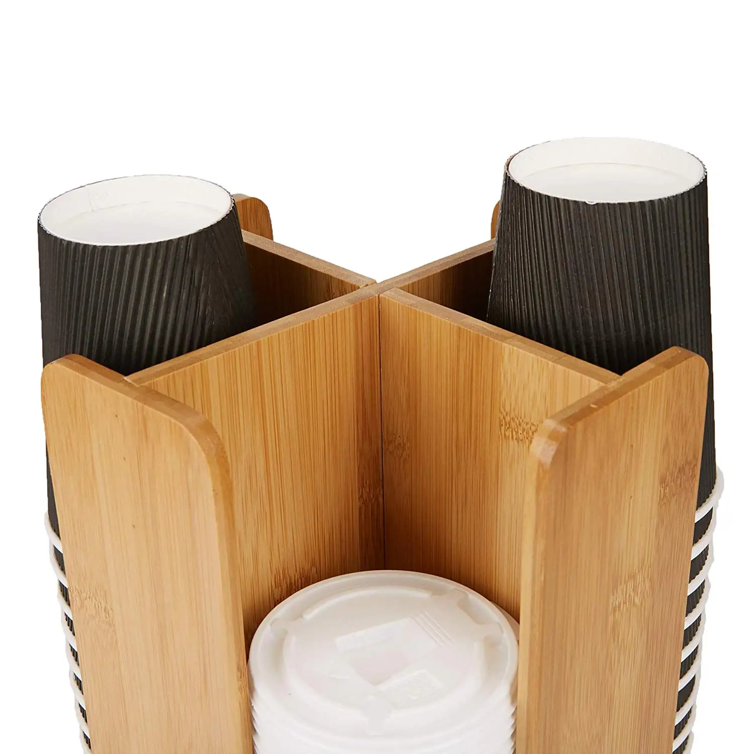 4 divide Bamboo Tea Coffee bag Holder Storage Organizer condiment organizer coffee accessories