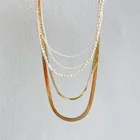 Letter Customized Freshwater Pearl Beaded 26 Diamond Small Initial Letter Necklace