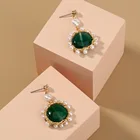 Earrings Earrings Wholesale Female Retro Style Earrings Natural Stone Drop Earrings