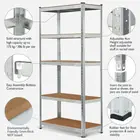 Heavy Duty 5 Tier Shelf Garage Shelving Unit Steel Racking