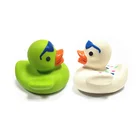 Duck Duck Baby Bath Toy Customized Color Soft Toy Style Duck Baby Teether Bath Toy BPA Free