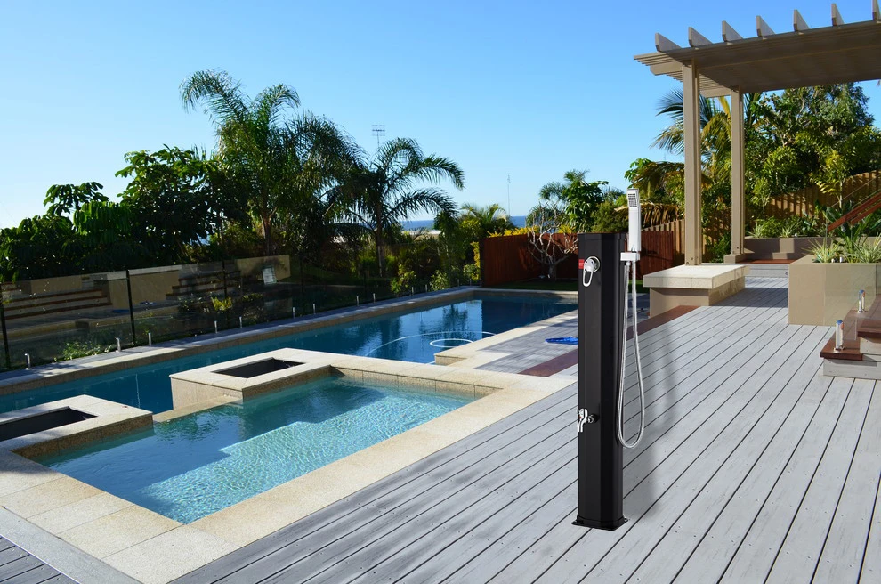 Garden Outdoor Shower Thermostatic Faucet Solar Pool Shower