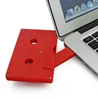 Usb Flash 8gb Usb Pen Drive Usb Blank Cassette Tape Model Shape 8gb Usb Pen Flash Drive With Case Custom Logo