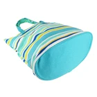 Stripe Bag Oem Odm Order Welcome Custom Women Stripe Tote Cotton Reusable Eco Friendly Shopping Bag