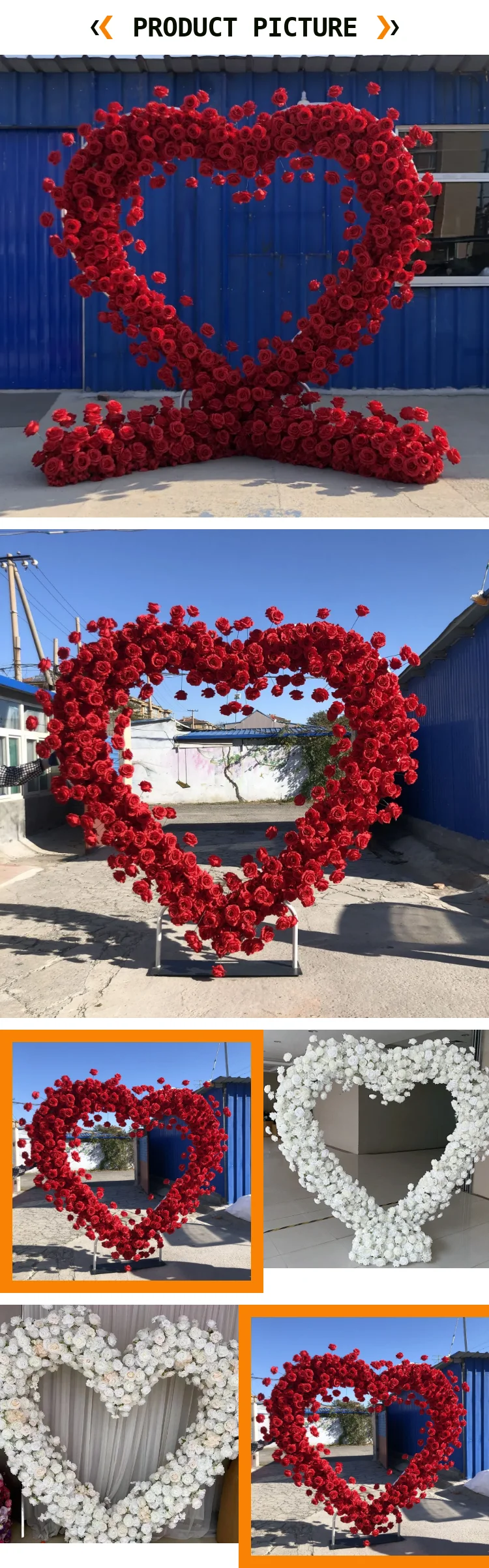 2024 Wedding Proposal Silk Roses Artificial Flowers Red Flower Heart