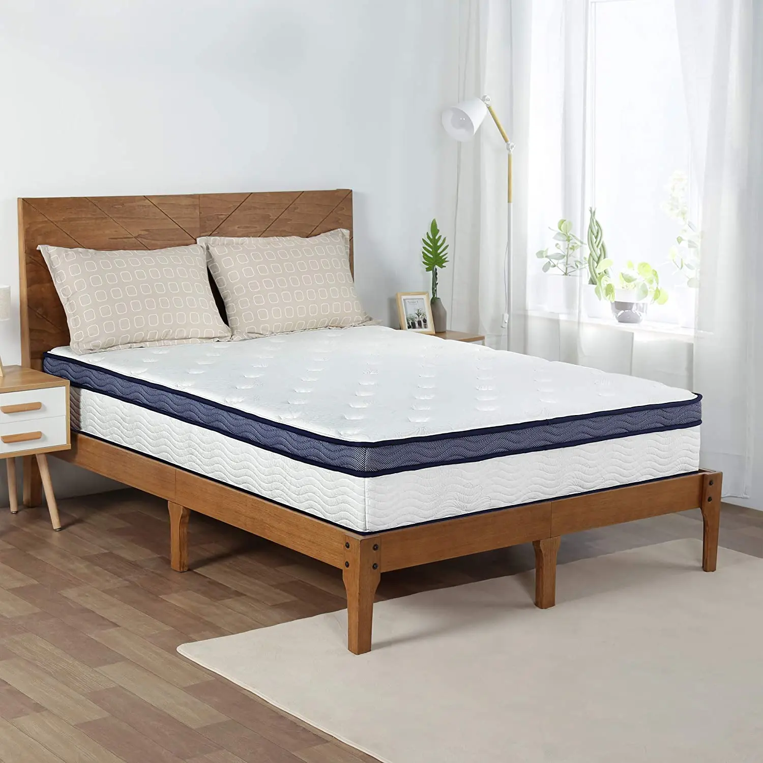 Popular product on Amazon comfort elastic five star cheap hotel sleep well memory foam pocket spring mattress