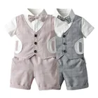 Summer Boys Baby Factory Wholesale Price 95% Cotton Breathable Summer Boys 1 Pieces Baby Suits