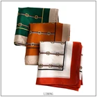Silk Beauty Accessory 10M/M Silk Satin Custom Square Silk Scarves Custom Made Digital Print