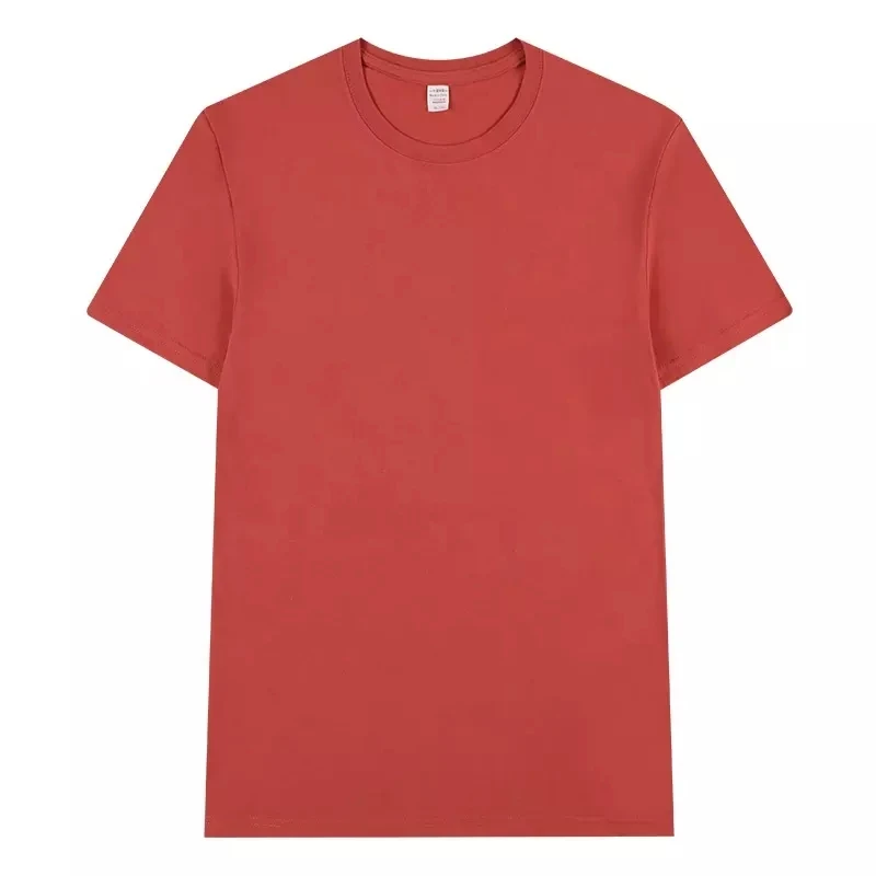 TS1068 High Quality 240gsm Cotton Blank Plain Tshirt Custom 3D Printing Plus Size Men's T-Shirts