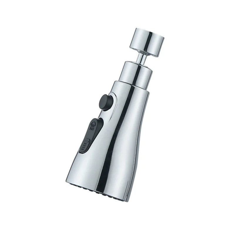 Universal Pressurized Faucet Sprayer Anti splash 360 Degree Rotating Water Tap Three Stall Water Saving Faucet Nozzle Adapter