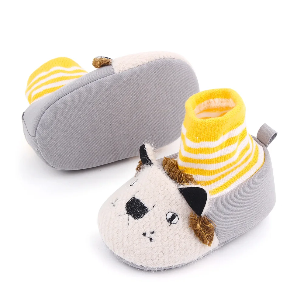 Autumn and Winter New Baby Cute Cartoon Animal Infants Soft Soled Indoor Warm Socks Toddler Shoes manufacture