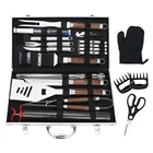 Grilling Accessories Deluxe Stainless Steel BBQ Tool Set Heavy Duty BBQ Accessories For Grill Kit Gift