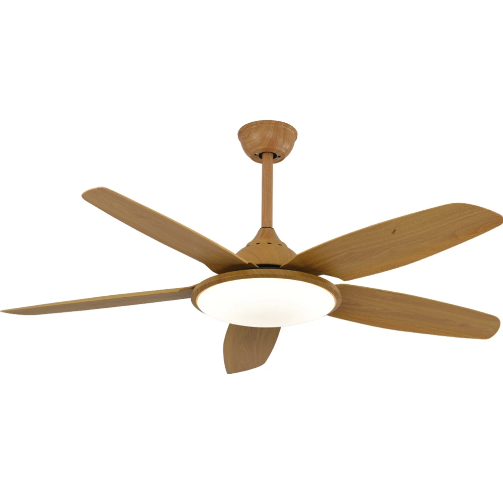 beige ceiling fan with light